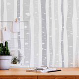 Grey Branches Peel and Stick Removable Wallpaper for sale