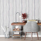 Grey Branches Peel and Stick Removable Wallpaper for sale