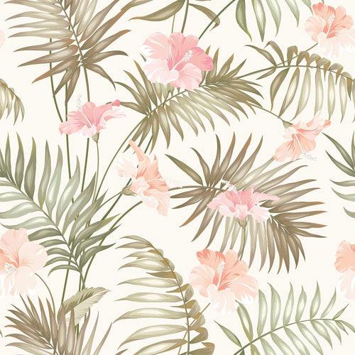 Natural Botanical Floral Removable Wallpaper 3803| Walls By Me