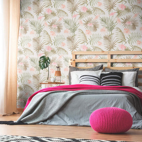 Natural Botanical Floral Removable Wallpaper 3803| Walls By Me