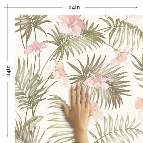 Natural Botanical Floral Removable Wallpaper 3803| Walls By Me