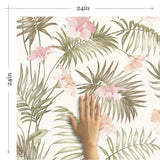 Natural Botanical Floral Removable Wallpaper 3803| Walls By Me