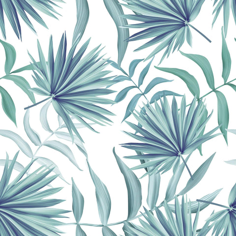 Green Botanical Floral Removable Wallpaper 8684 | Walls By Me