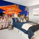 Fuchsia and Pink Asian Peel and Stick Removable Wall Mural 9293