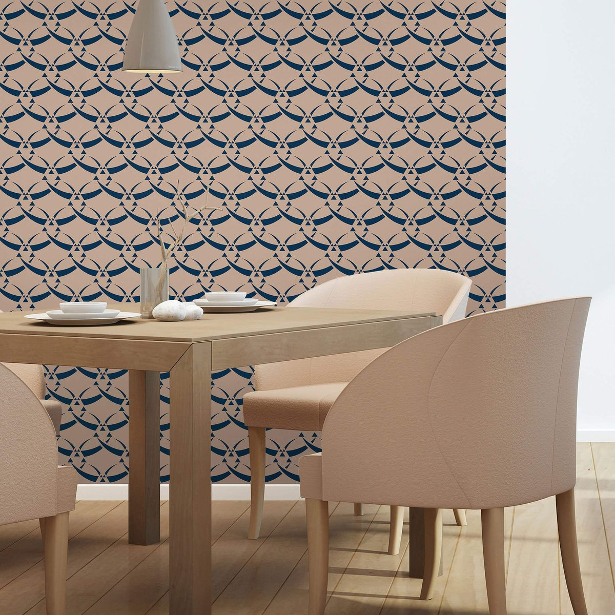 Stunning Textured Geometric Wallpaper Designs For Small Homes image