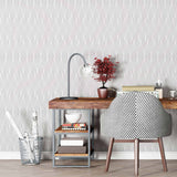 Grey Weave Peel and Stick Removable Wallpaper