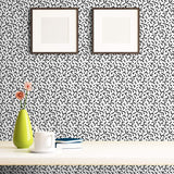 Black and White Textured Geometric Removable Wallpaper 6890| Walls By Me