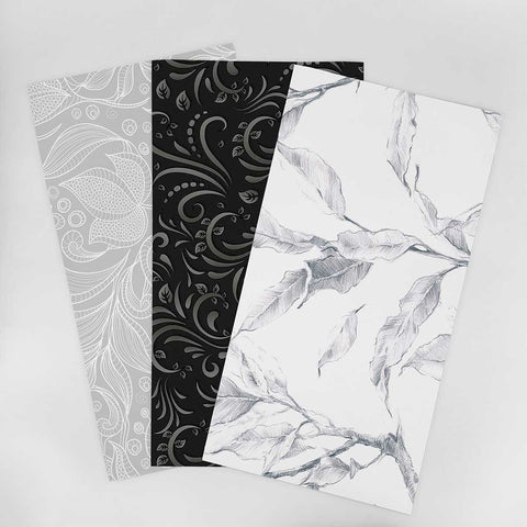 Wallpaper Sample for Living Room Black and White , Gray and Similar Tones 002