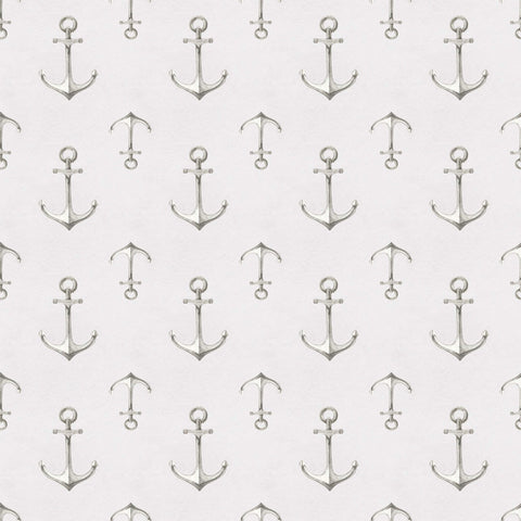 Grey Illustration Nautical Removable Wallpaper 8599| Walls By Me