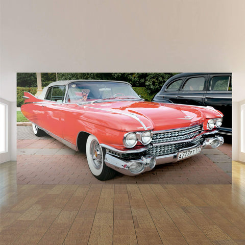 Red Car Peel and Stick Removable Wall Mural 2227