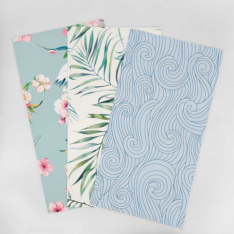 Wallpaper Sample for Bathroom Blue and Similar Tones 003