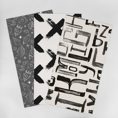 Wallpaper Sample for Kids Black and White , Gray and Similar Tones 003