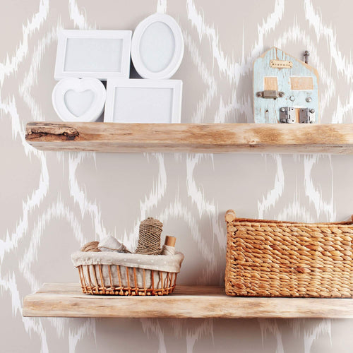 neutral-themed plaid removable wallpaper