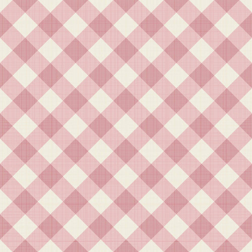 Pink Plaid Peel and Stick Removable Wallpaper
