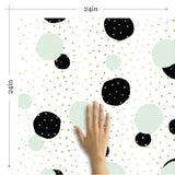 Gold and Green Texture Teens Peel and Stick Removable Wallpaper