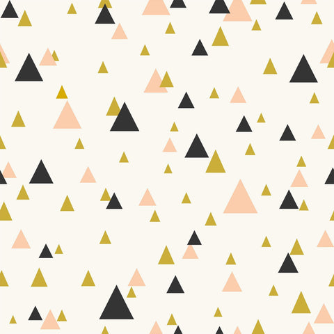 Peach or Yellow Geometric Teens Peel and Stick Removable Wallpaper