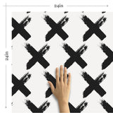 White Cross Teens Peel and Stick Removable Wallpaper