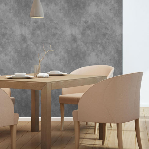 White and Grey Faux Marble Texture Peel and Stick Removable Wallpaper