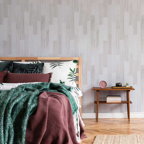 Grey Wood Peel and Stick Removable Wallpaper