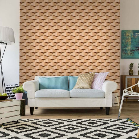 Brown Faux Wood Texture Removable Wallpaper 6913| Walls By Me