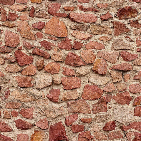 Red and Orange Brick Texture Peel and Stick Removable Wallpaper