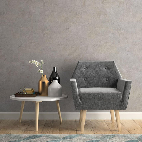 Grey and Brown Faux Cement Texture Peel and Stick Removable Wallpaper
