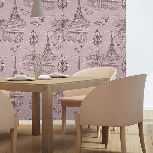 Grey Travel Themed Removable Wallpaper 8500| Walls By Me