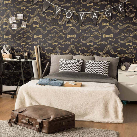 Gold Fashion Themed Removable Wallpaper 1578| Walls By Me