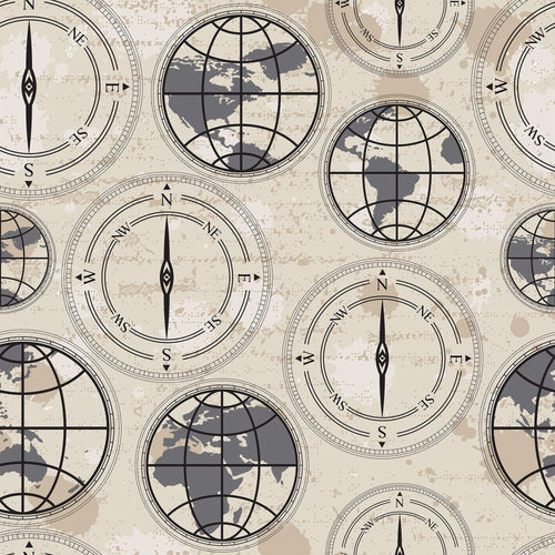 Grey and Beige Themed Peel and Stick Removable Wallpaper