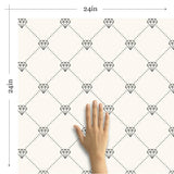 White Geometric Themed Removable Wallpaper 7289| Walls By Me