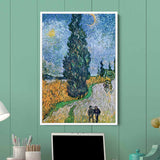 Blue van Gogh Wall Art Canvas 8884