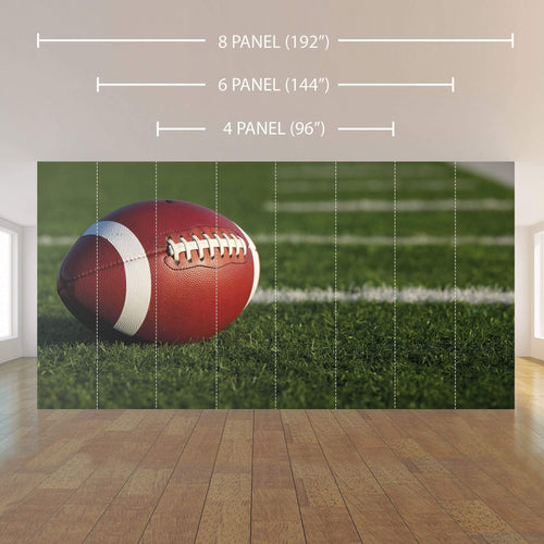 Brown Football Peel and Stick Removable Wall Mural 0853