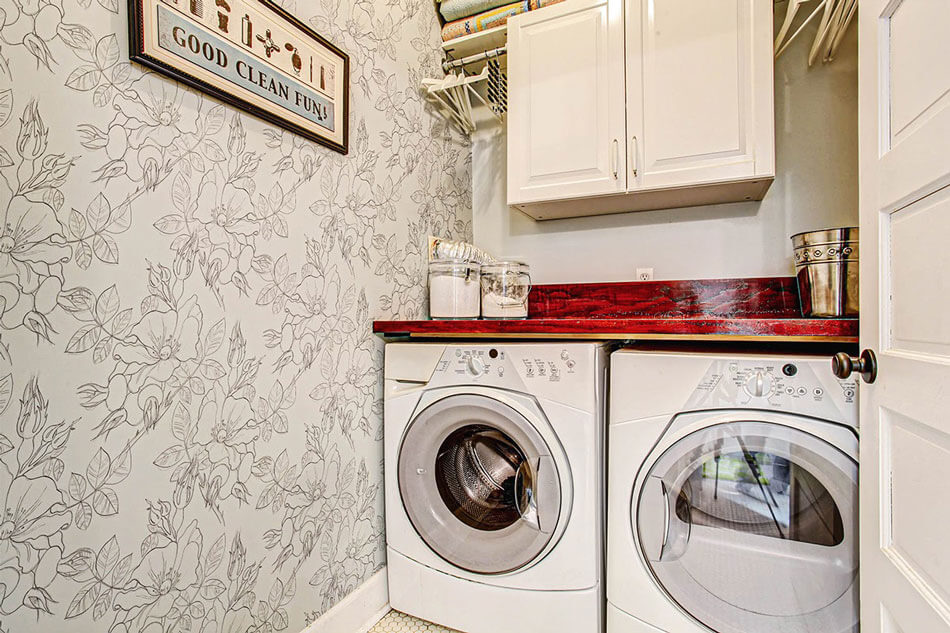 Wallpapered Laundry Rooms  Centsational Style