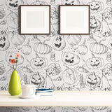 Black Motif Themed Peel and Stick Removable Wallpaper 3100