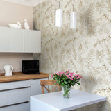 Beige and Blue Tile Tile Adhesive Peel and Stick Removable Wallpaper 9206