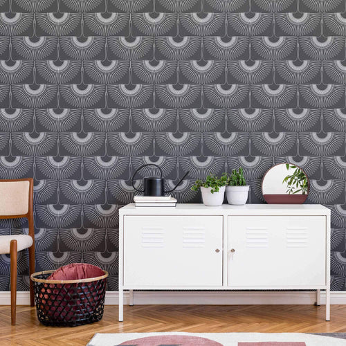 Black and White Birds Peel and Stick Removable Wallpaper 0940
