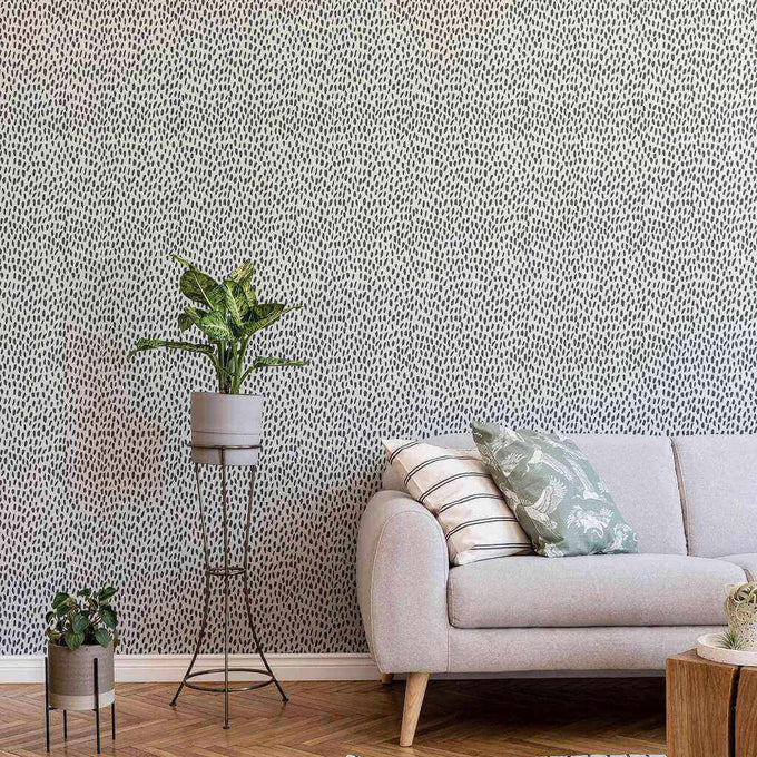 Black and White Animal Peel and Stick Removable Wallpaper 1756