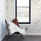 Beige Floral Floral Peel and Stick Removable Wallpaper 9819