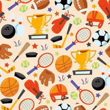 Beige and Black Sports Children Peel and Stick Removable Wallpaper 3511