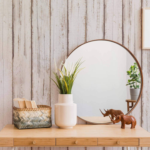 Beige Wood Peel and Stick Removable Wallpaper 8160