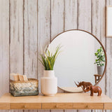 Beige Wood Peel and Stick Removable Wallpaper 8160