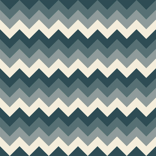 Blue Chevron Peel and Stick Removable Wallpaper 9335