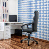 Blue and White Textured Peel and Stick Removable Wallpaper 1164