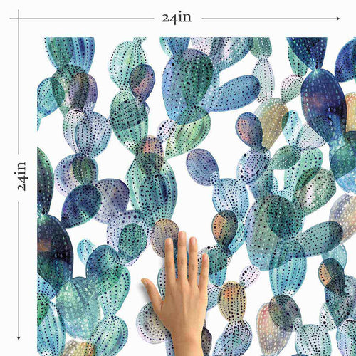 Green Cactus Peel and Stick Removable Wallpaper 4969
