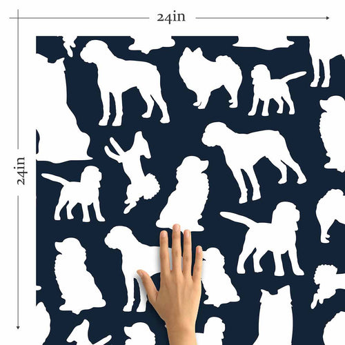 Blue Dog Peel and Stick Removable Wallpaper 3054