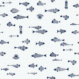Blue Fish Peel and Stick Removable Wallpaper 2634