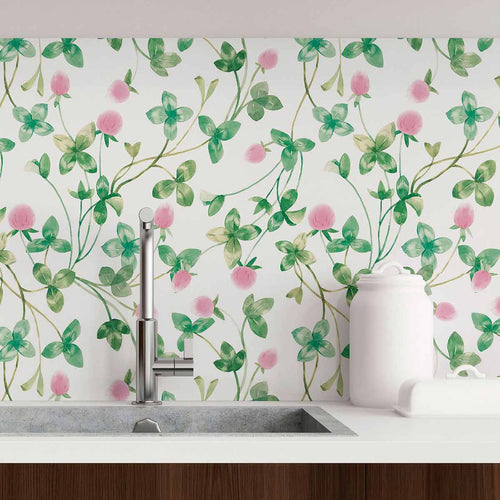 Green Leaf Peel and Stick Removable Wallpaper 4160