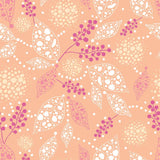Pink Leaf Peel and Stick Removable Wallpaper 7625