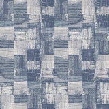 Blue Linen Peel and Stick Removable Wallpaper 8658