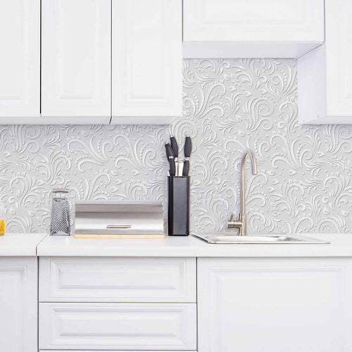 Grey Motif Peel and Stick Removable Wallpaper 0501